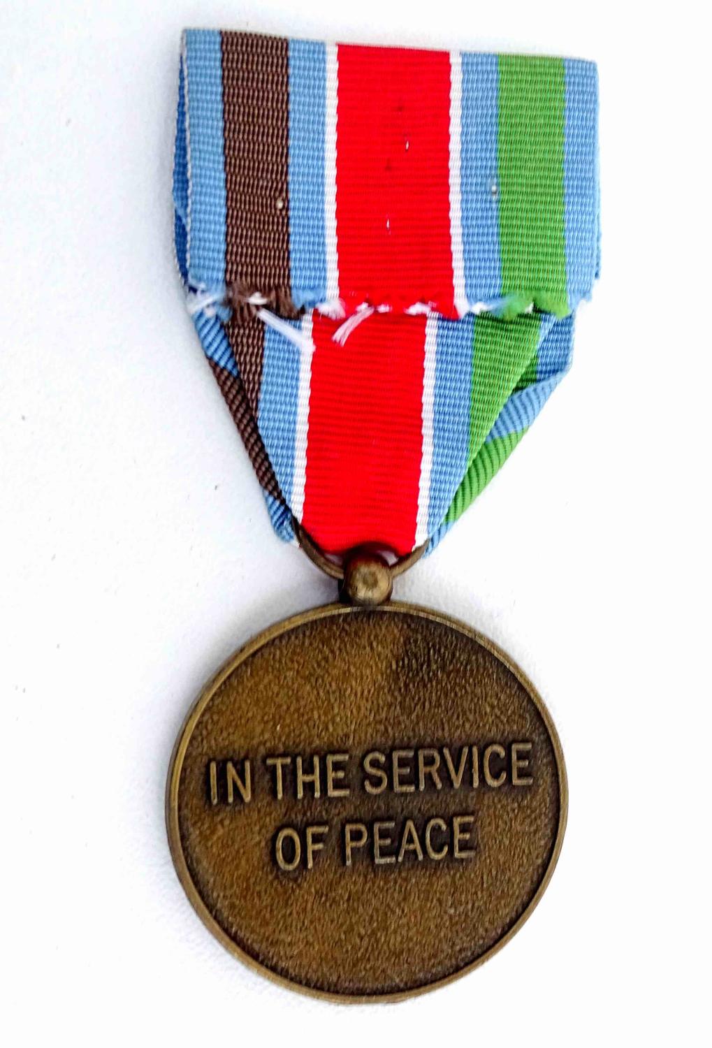 M&eacute;daille U.N.  In the service of peace  UNPROFOR Yougoslavie