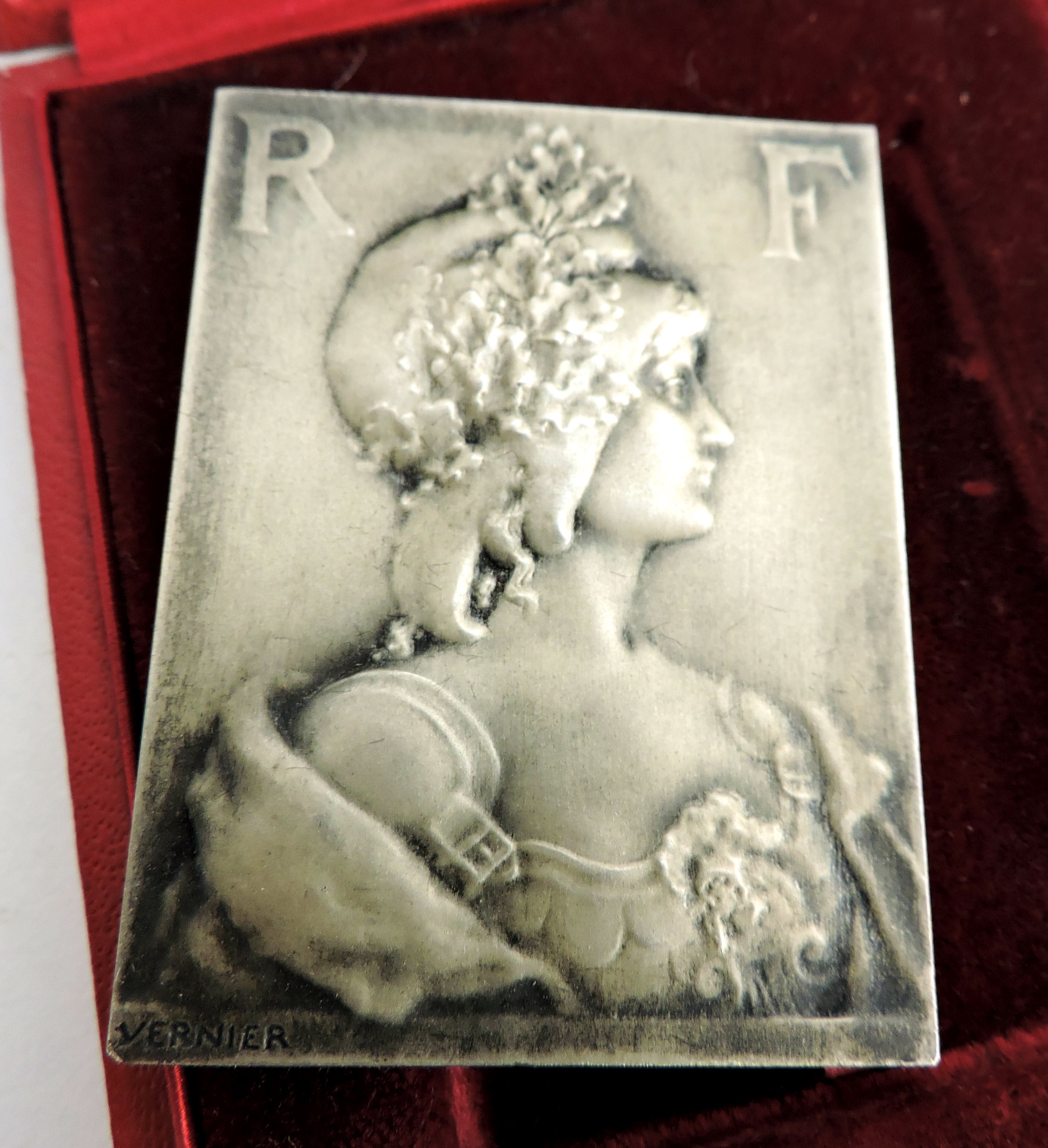 M&eacute;daille de la Presse R&eacute;publicaine p&eacute;riodique 1888-1913  Vernier Bronze argent&eacute;