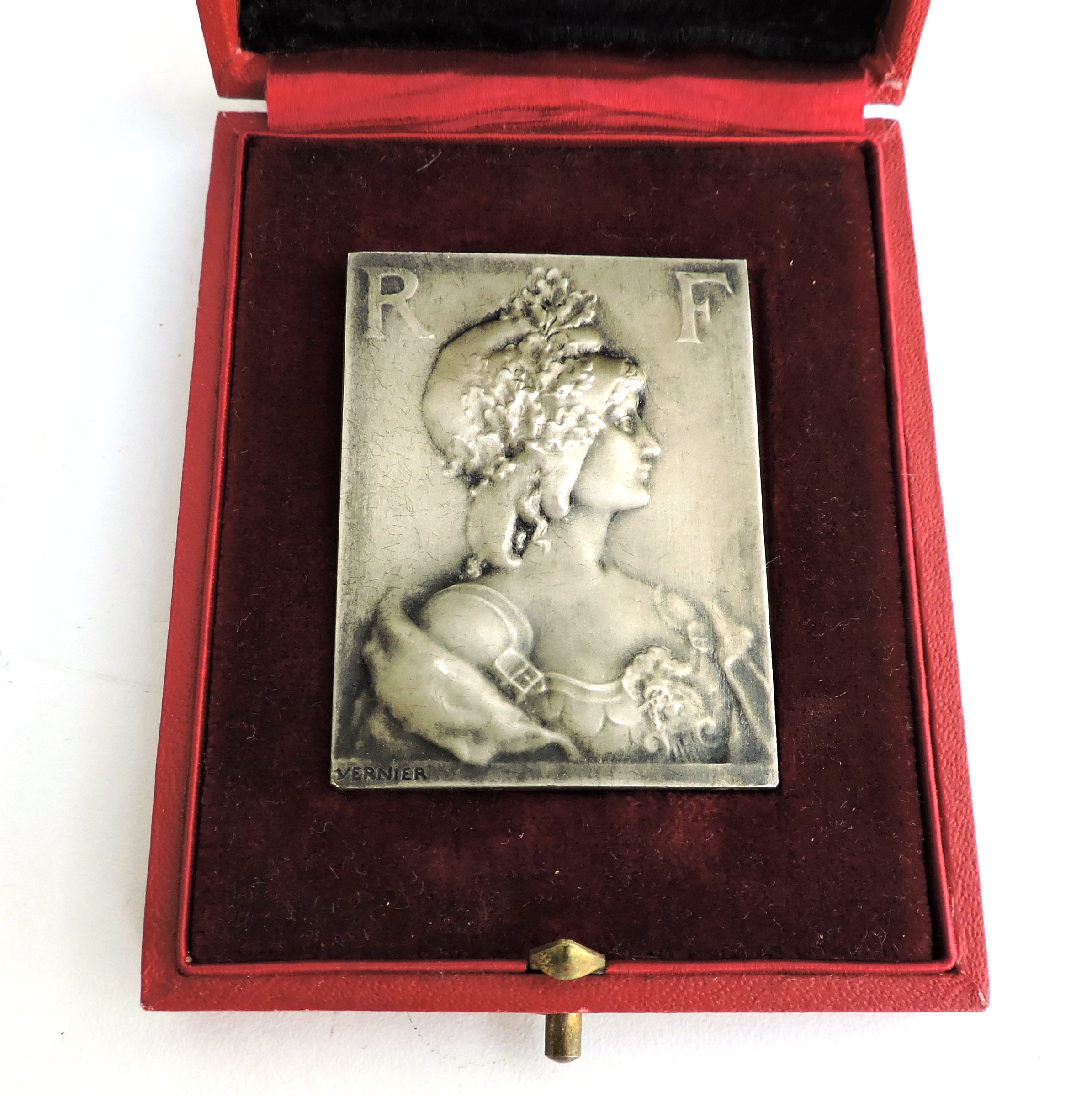Médaille de la Presse Républicaine périodique 1888-1913  Vernier Bronze argenté