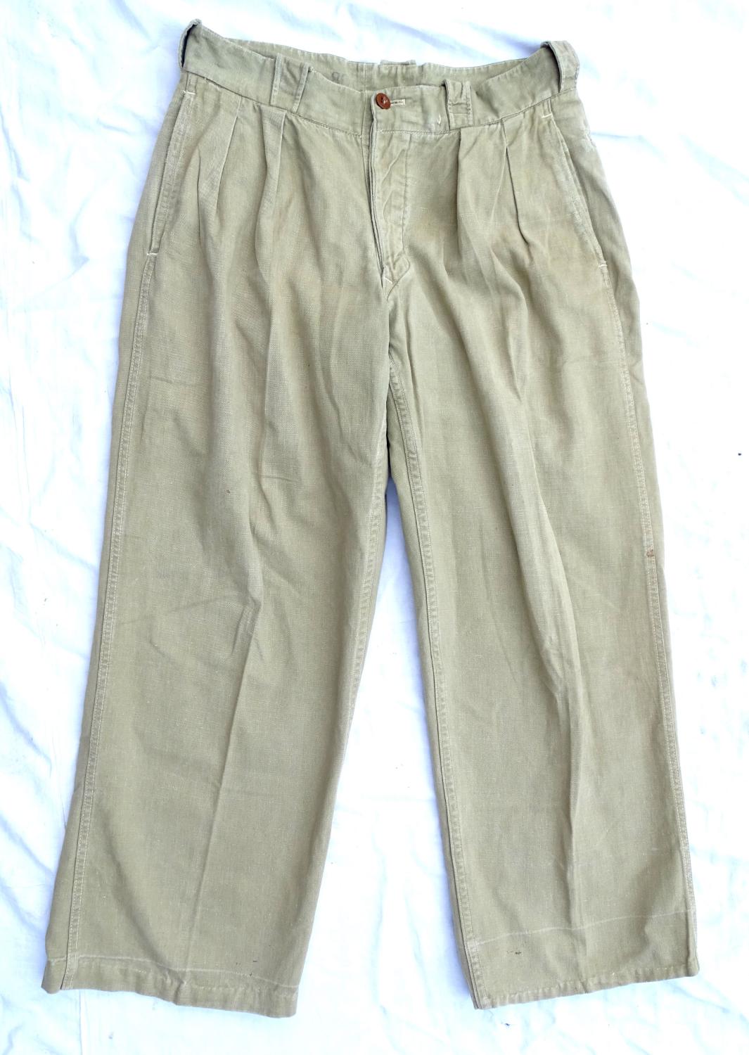 Pantalon Mle 47 Chino Arm&eacute;e de l&#039;Air Epoque Guerre d&#039;Indochine