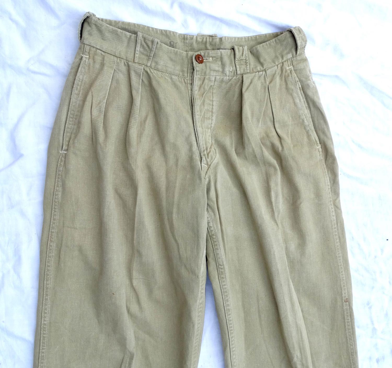 Pantalon Mle 47 Chino Arm&eacute;e de l&#039;Air Epoque Guerre d&#039;Indochine