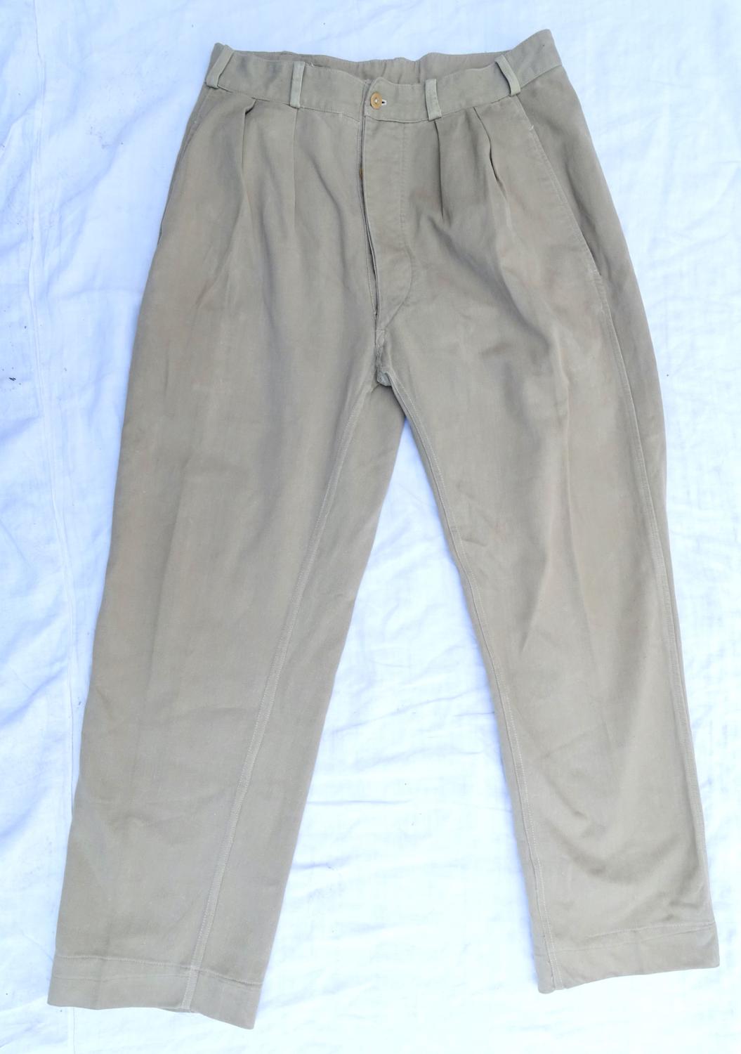 Pantalon Mle 47 Chino Atelier Militaire de Coupe et de Confection des FTEO