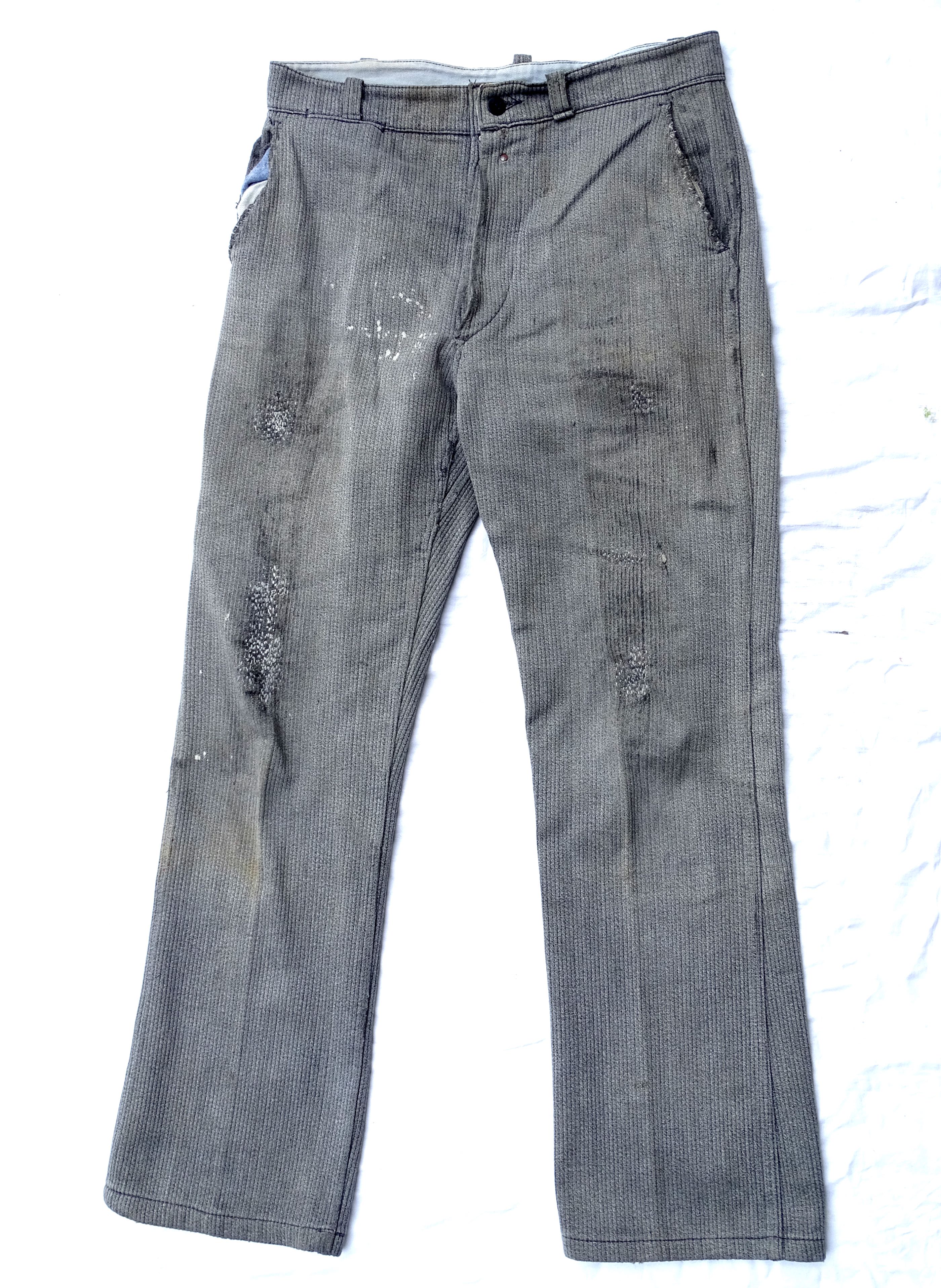 Pantalon d&#039;agriculteur en toile de coton c&ocirc;tel&eacute;e