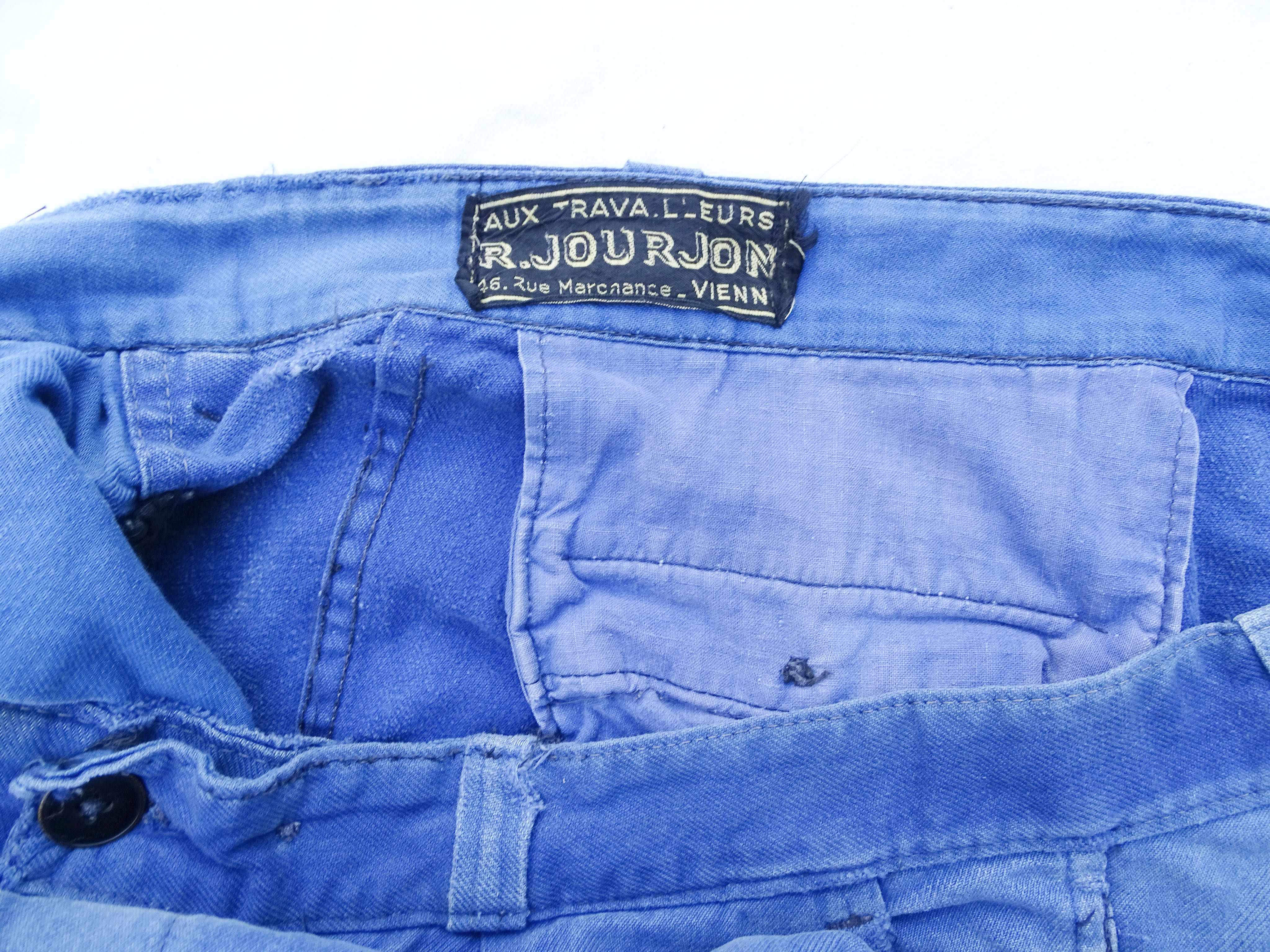 French workne pants, faded   1950&#039;s