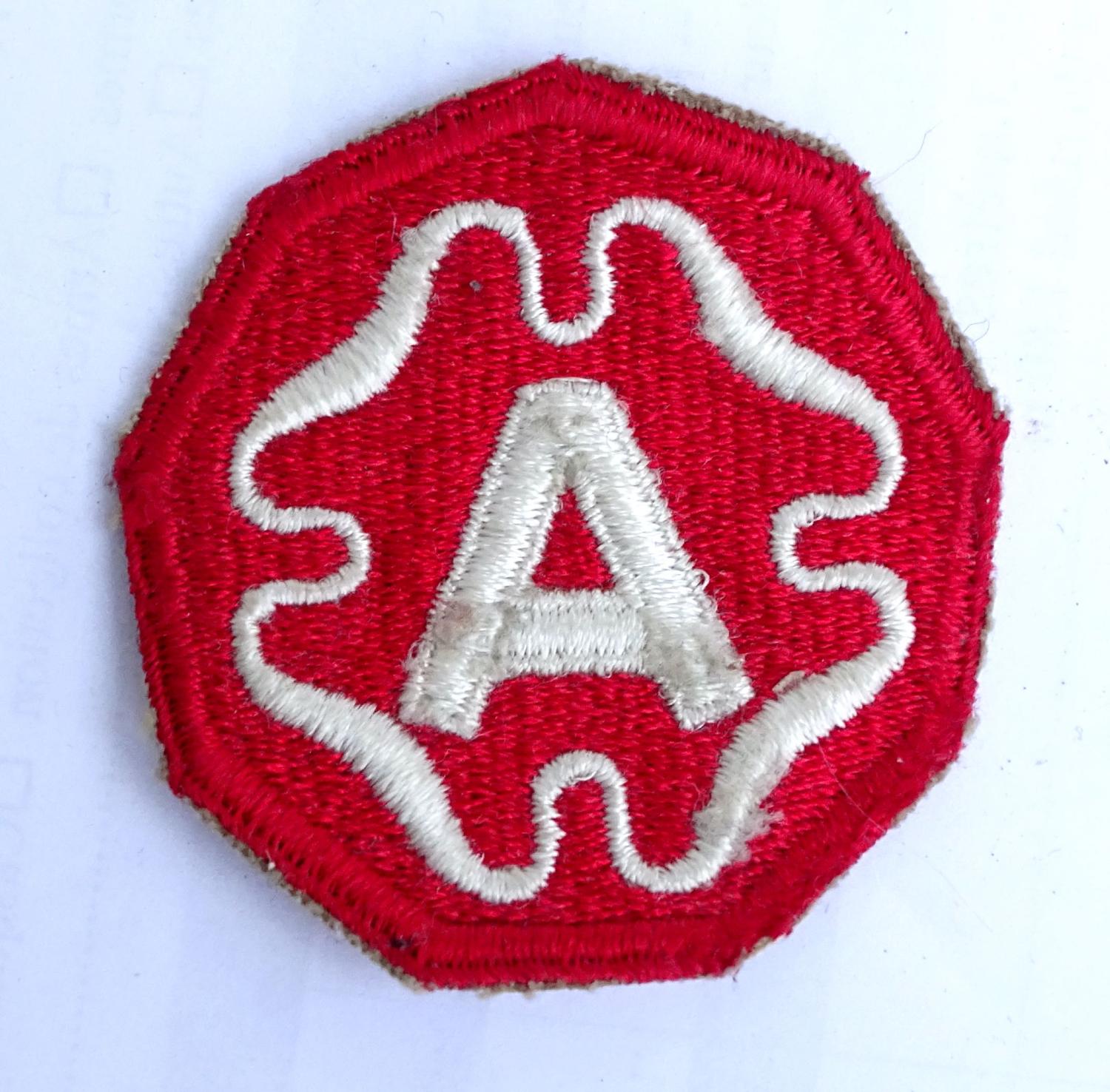 Patch U.S.  9th army  Seconde Guerre Mondiale. Variante.