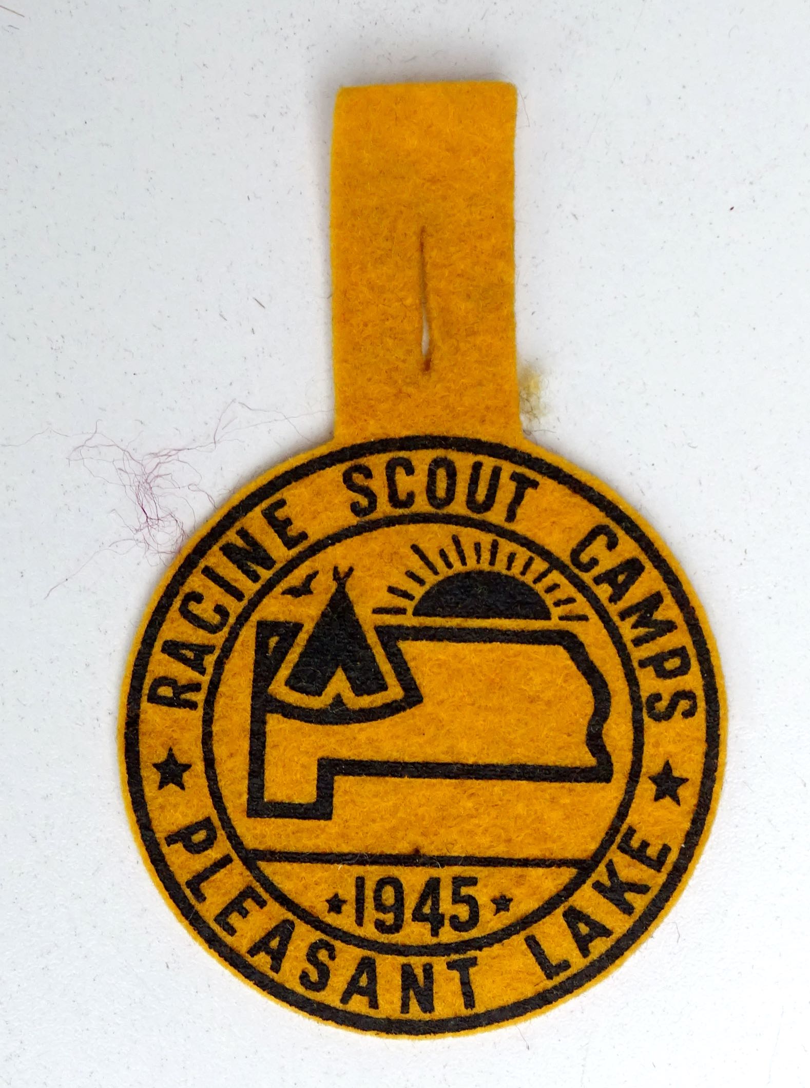 Patch  Racine Scout Camps Pleasant Lake 1945. USA