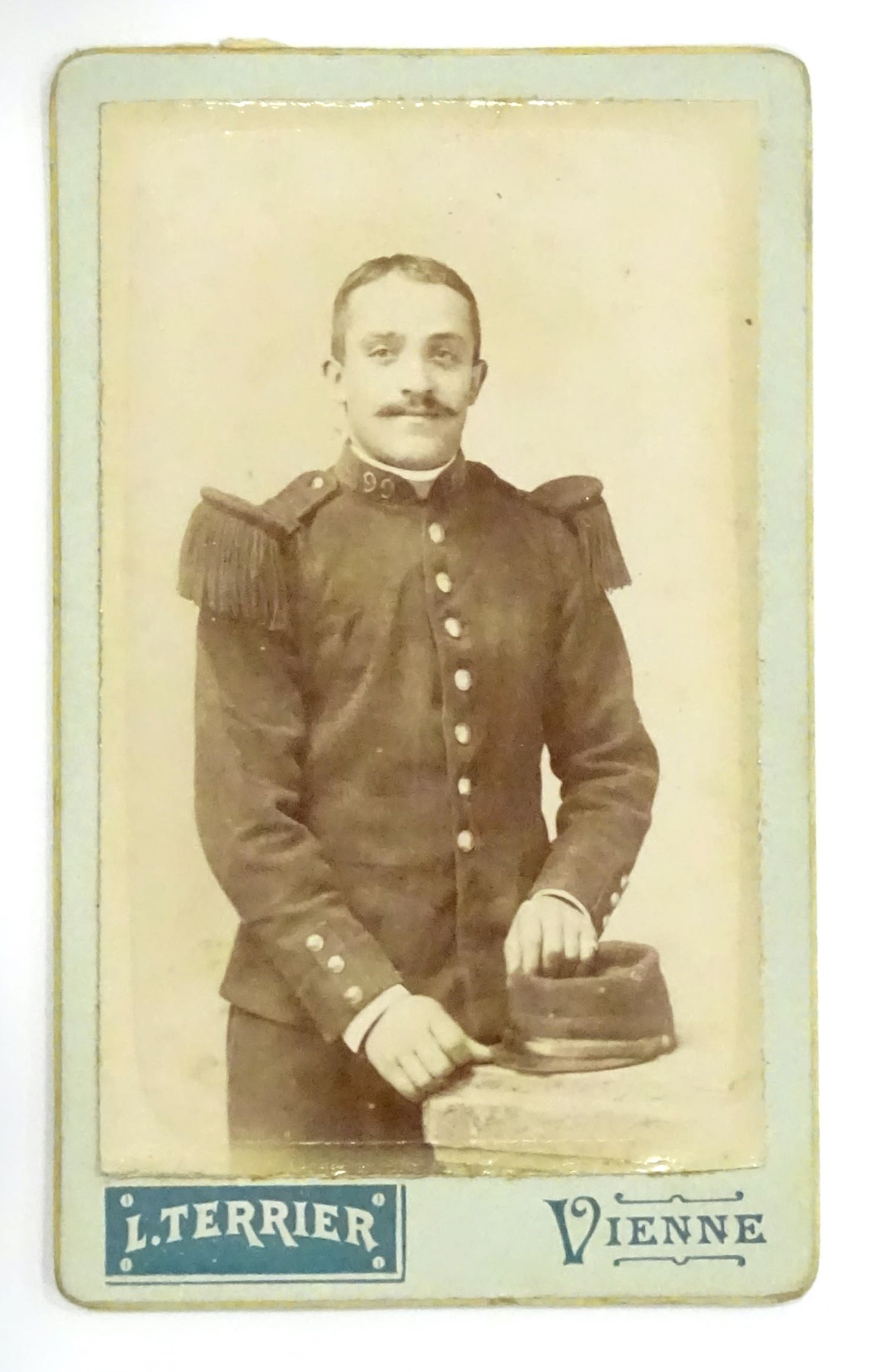 Photo CDV Soldat du 99&deg; R&eacute;giment d&#039;Infanterie