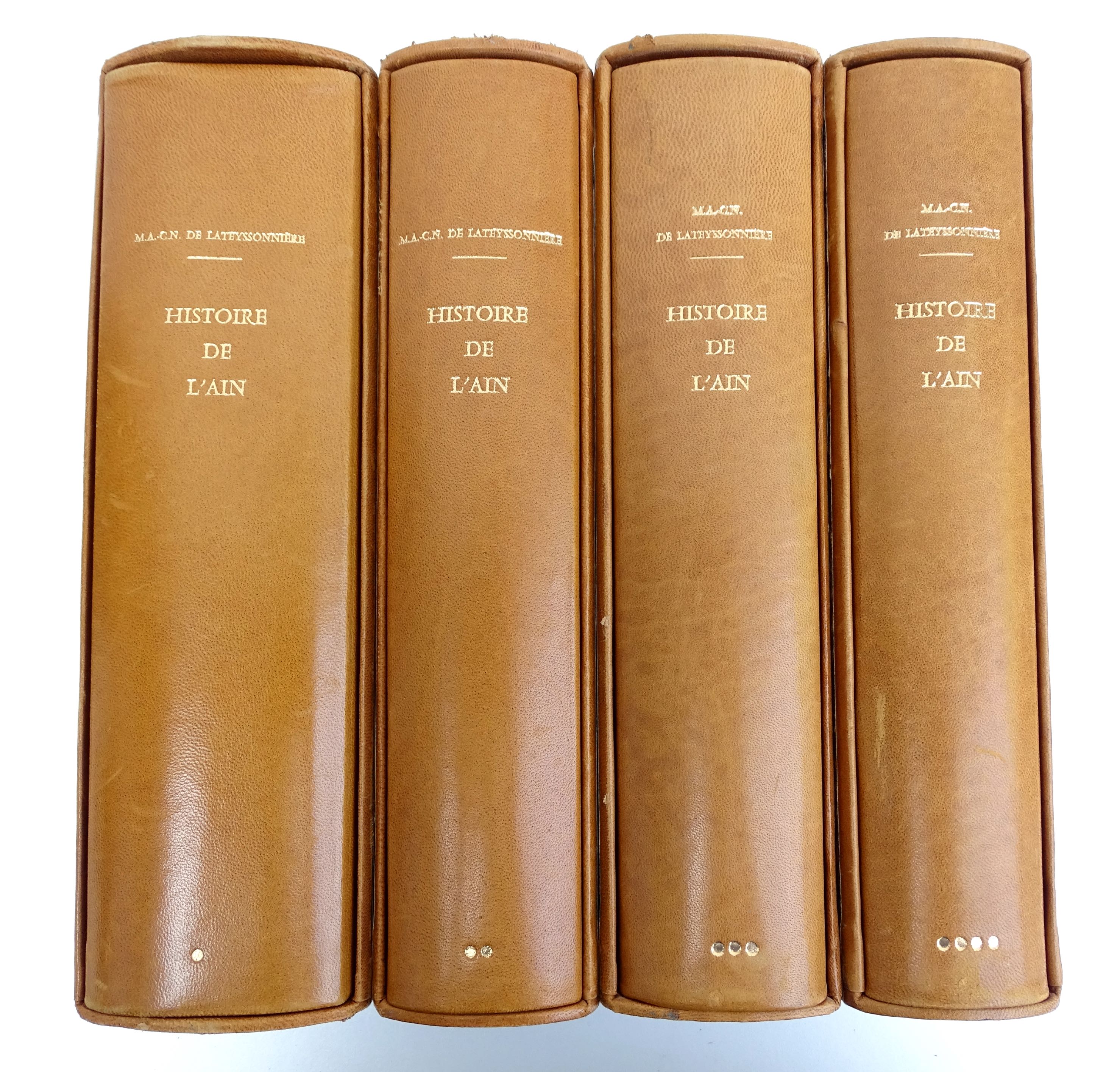 Recherches historiques sur le d&eacute;partement de l&#039;Ain De Lateyssonniere Edition Grand Prestige Horvath