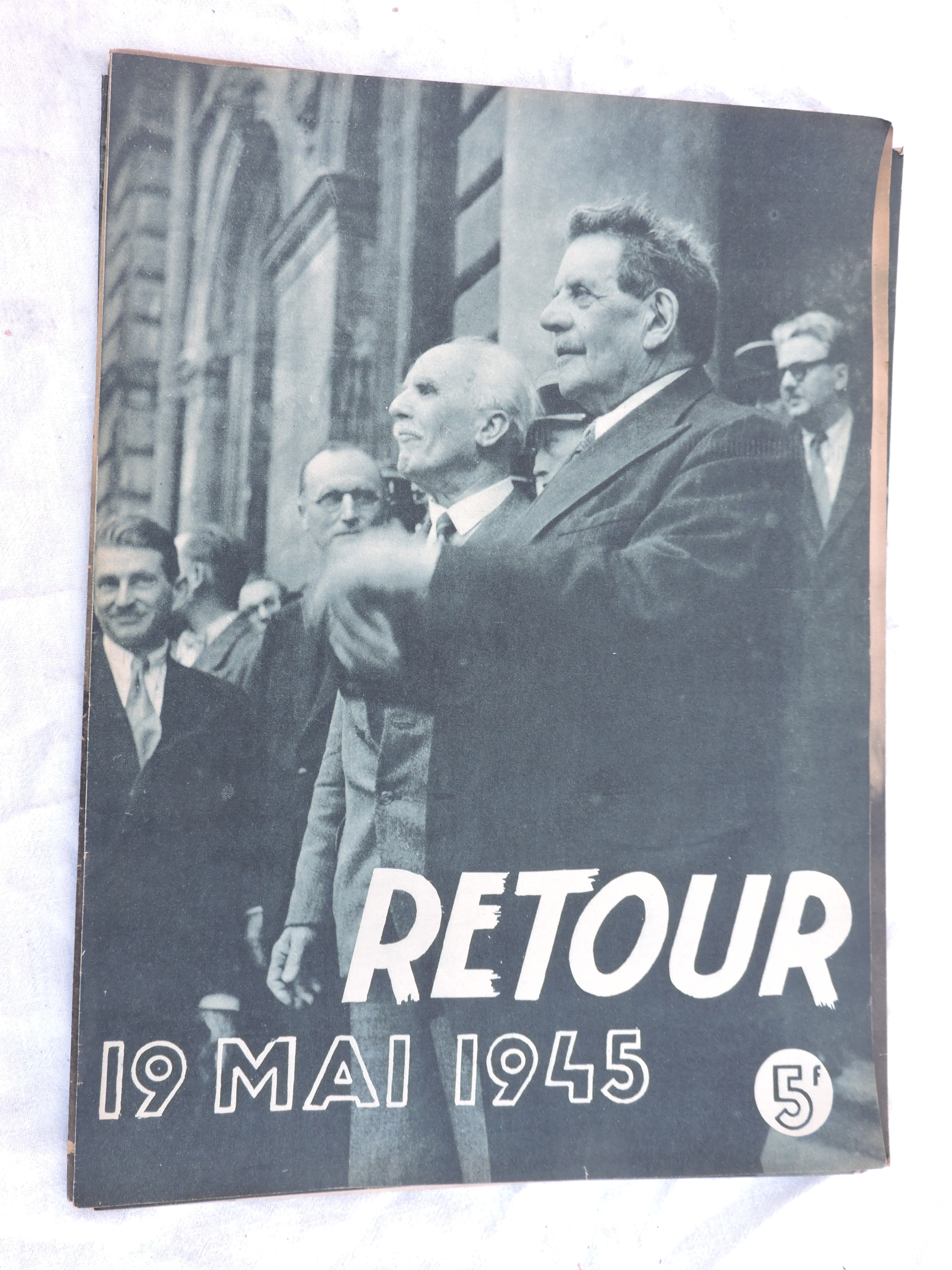 Retour 19 mai 1945 Retour d&#039;Edouard Herriot &agrave; Lyon