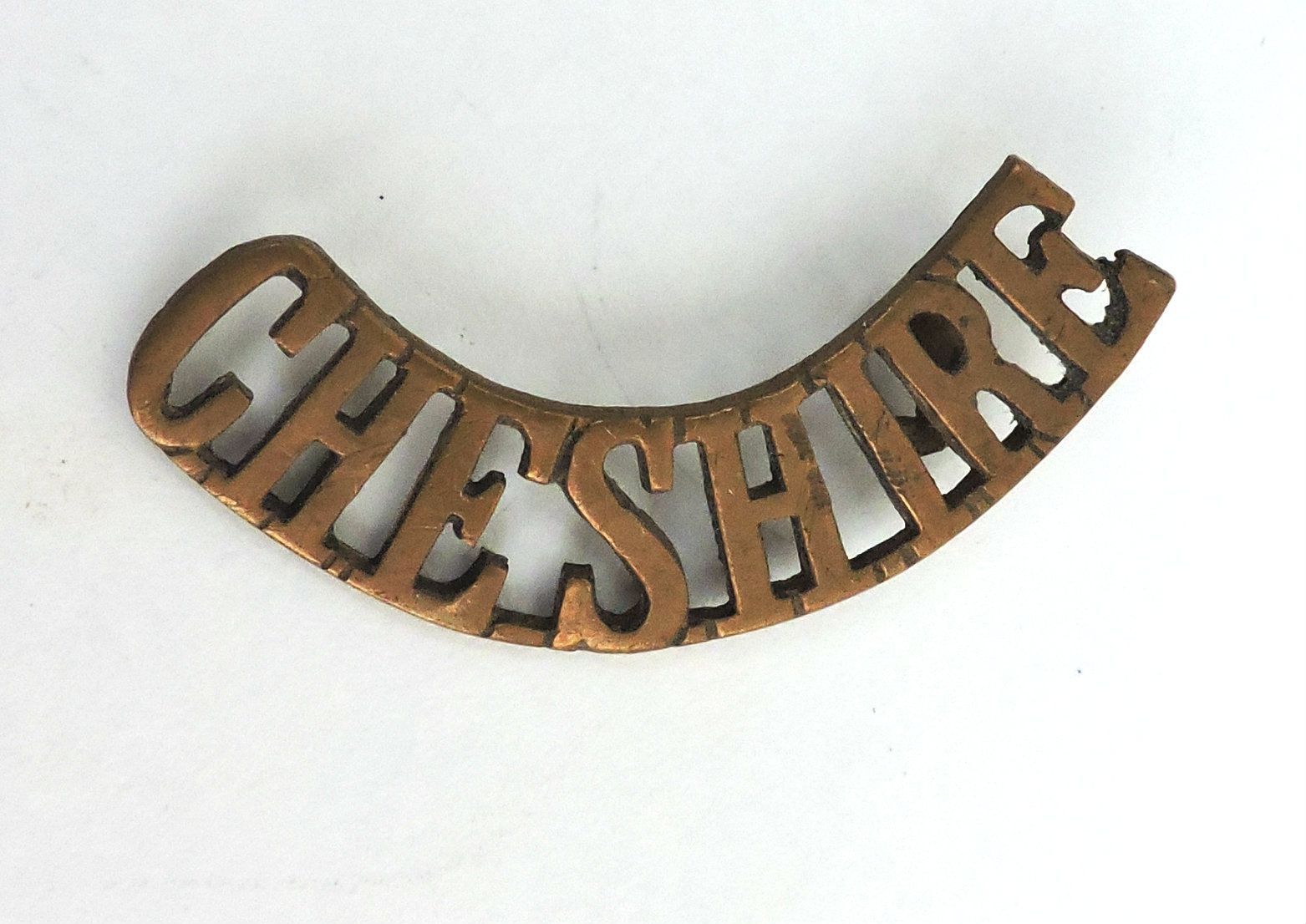 Shoulder title Cheshire WW1