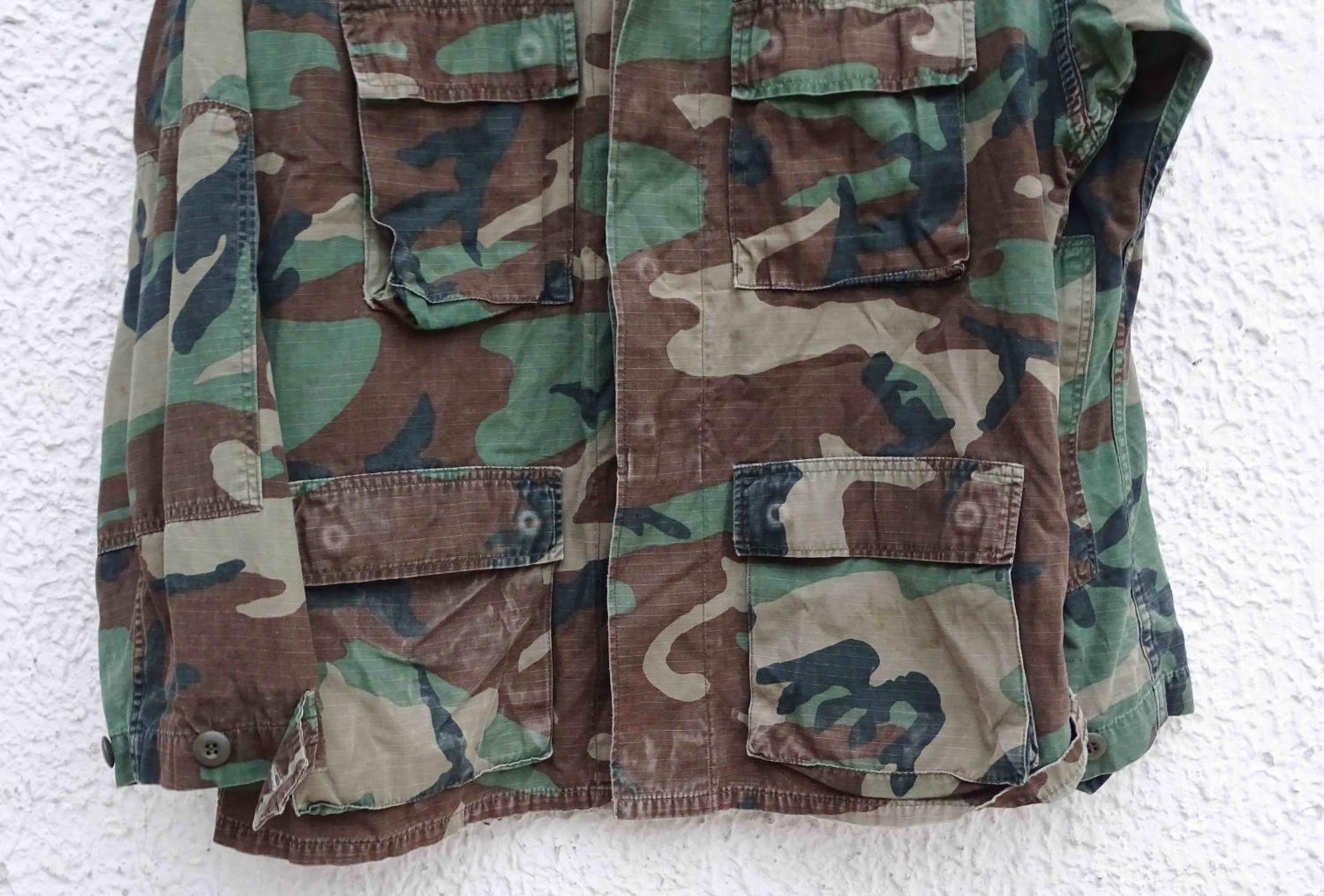 Coat woodland camouflage pattern combat  US army
