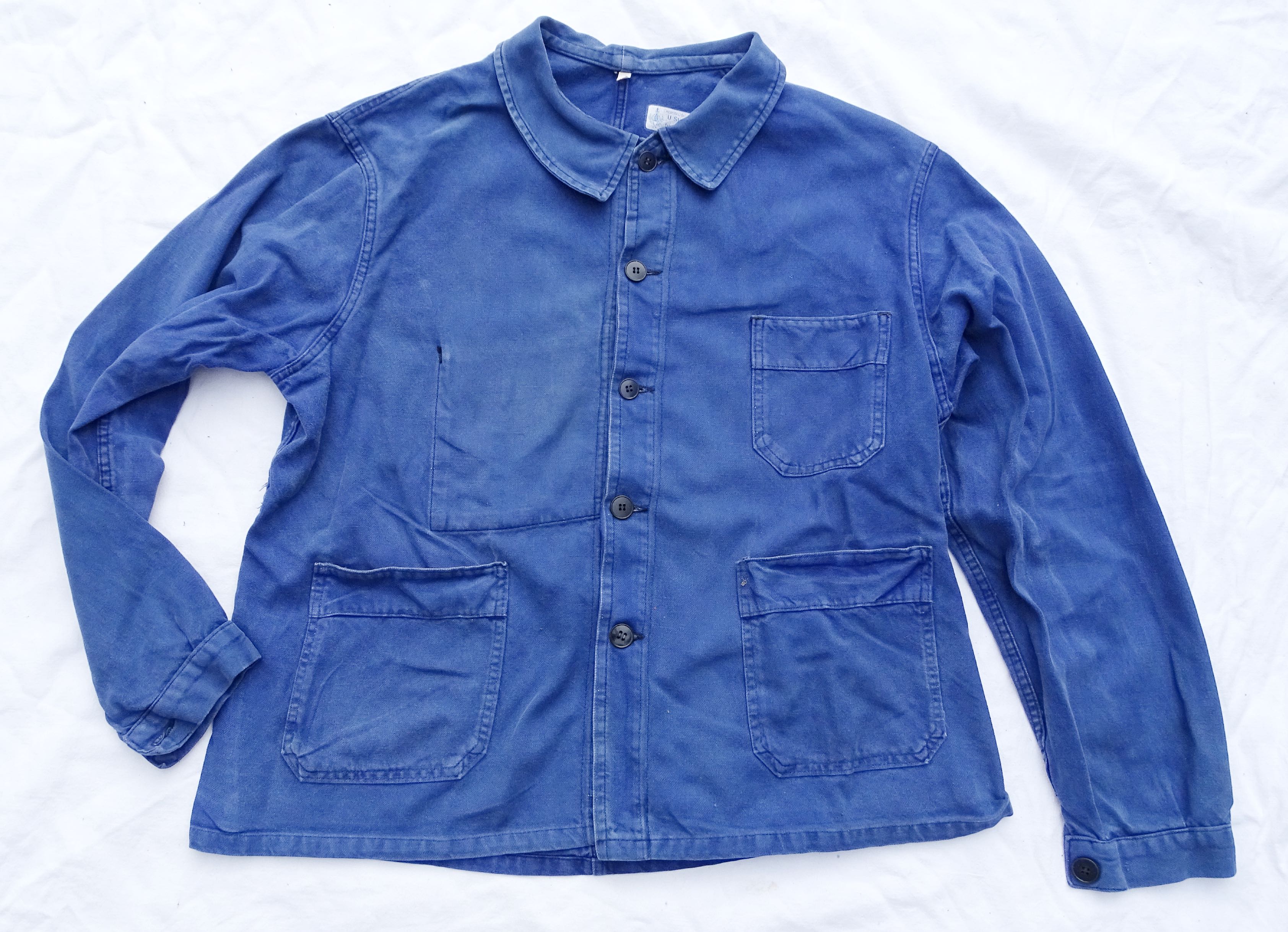 French work jacket Blue Gardiner. Adolphe Lafont