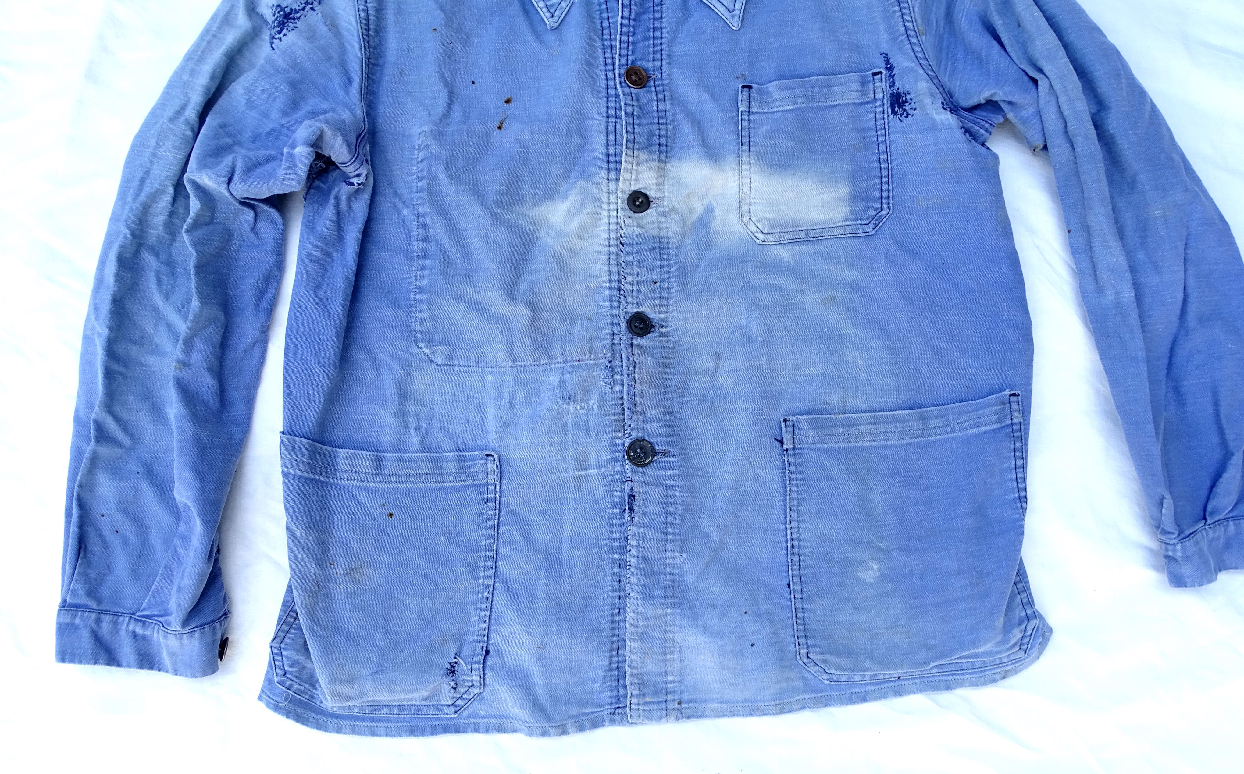 Faded work jacket French made Le Fortex