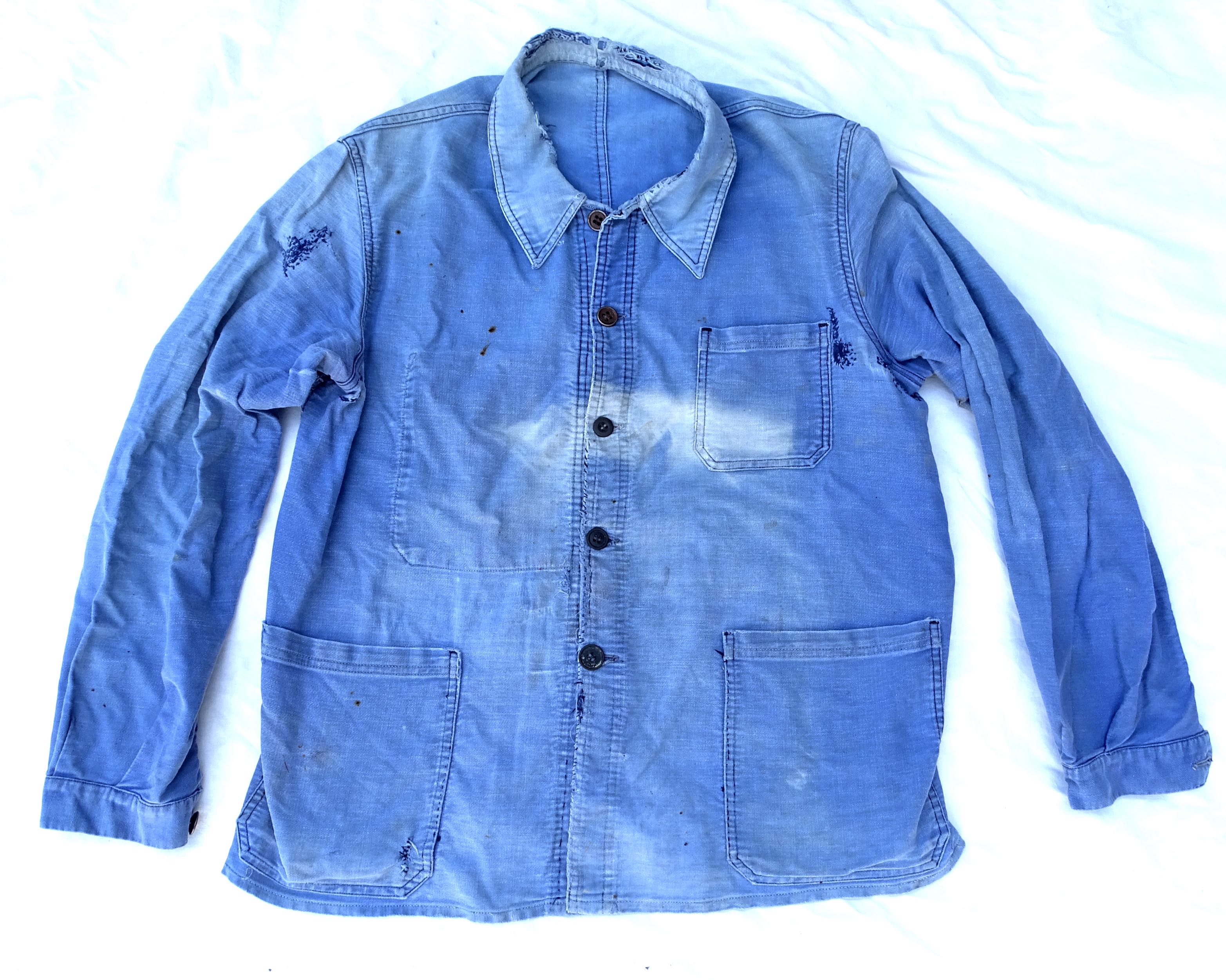 Faded work jacket French made Le Fortex