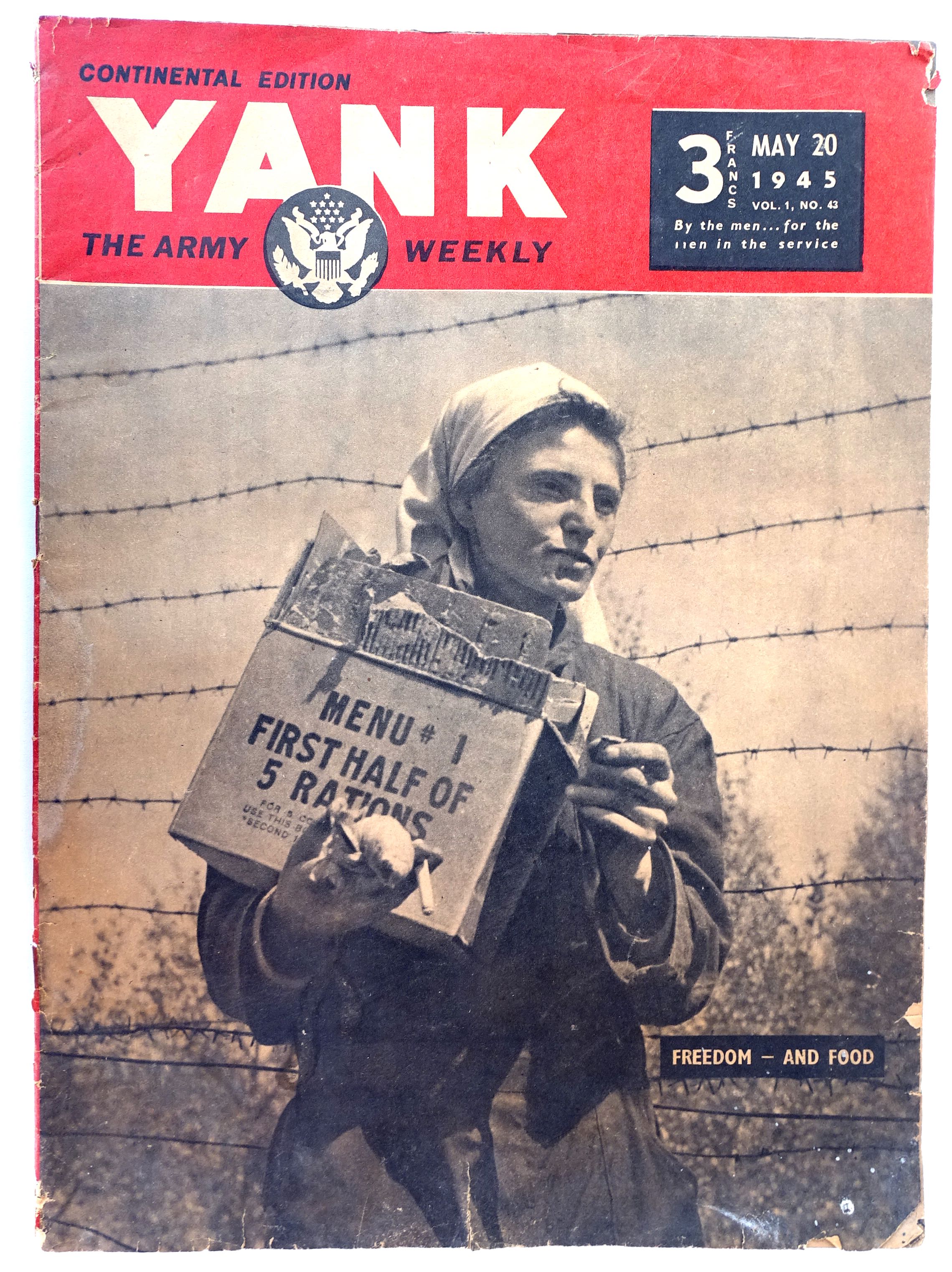 Yank magazine The army weekly  May 20 1945. Continental edition