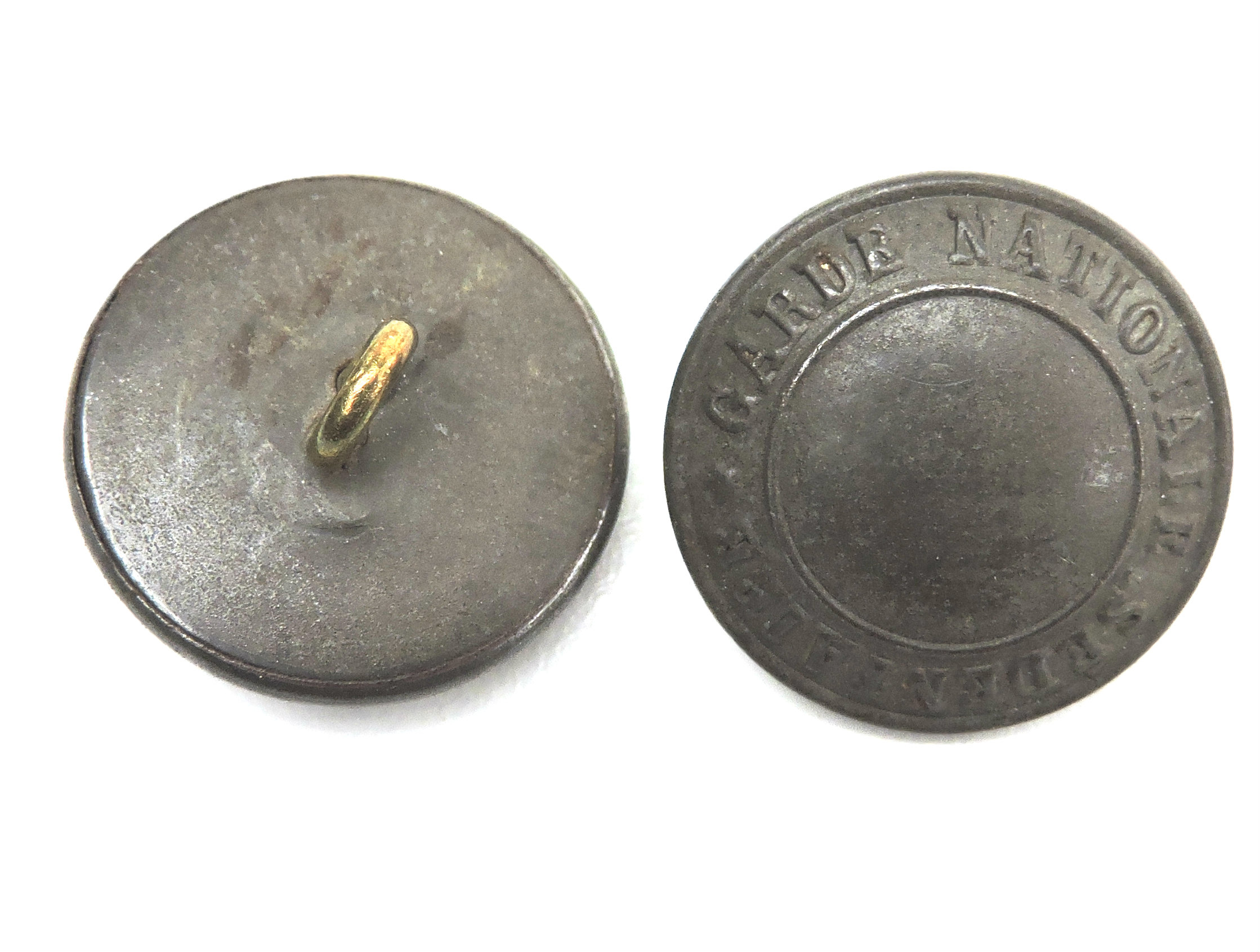 Bouton de la Garde Nationale S&eacute;dentaire 1870-1871 variante