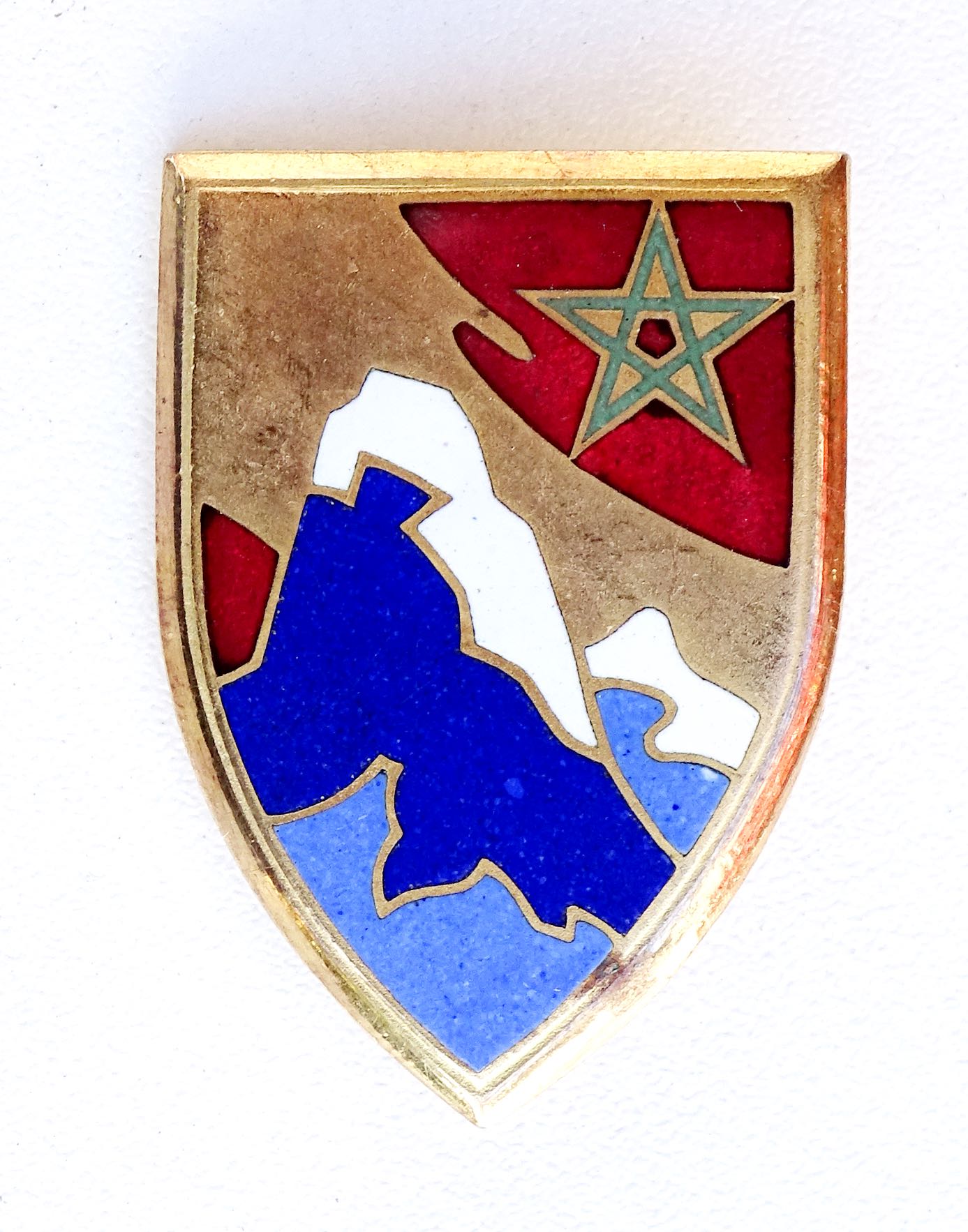 Insigne 4&deg; Division Marocaine de Montagne 88&deg; CQG Drago D&eacute;pos&eacute;