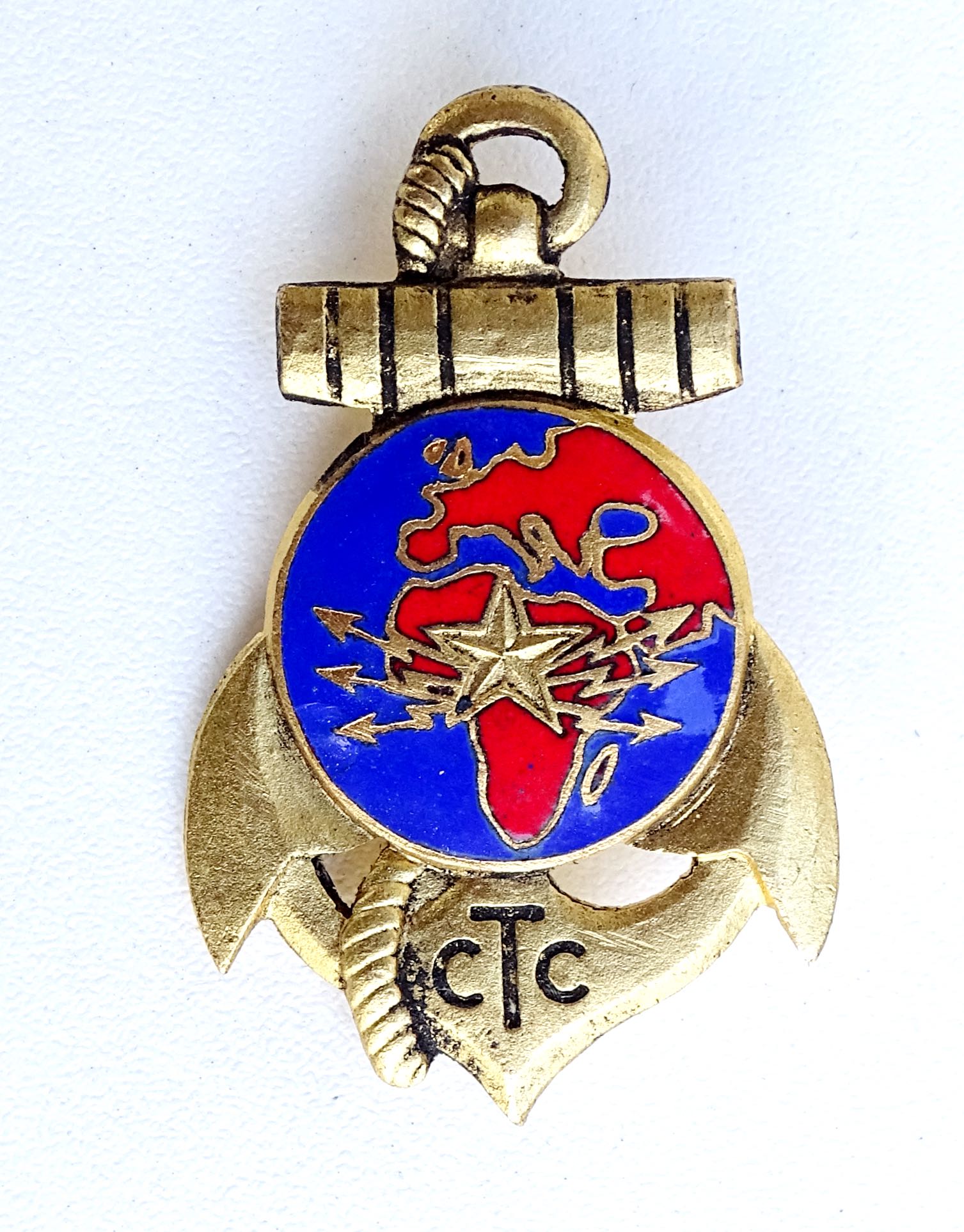 Insigne Corps des Télégraphistes Coloniaux  Drago Métra. Email