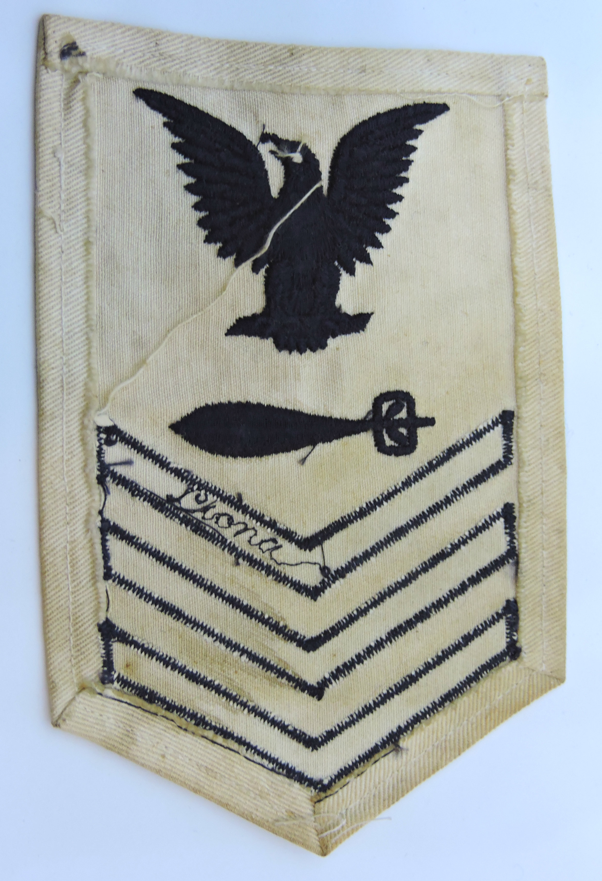 Sleeve rate USN Petty Officer 1st class Torpedoman&#039;s Mate  WW2