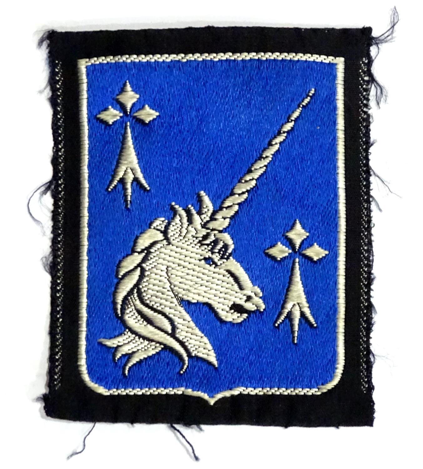 Insigne tissu 20&deg; Division d&#039;Infanterie  Epoque Guerre d&#039;Alg&eacute;rie