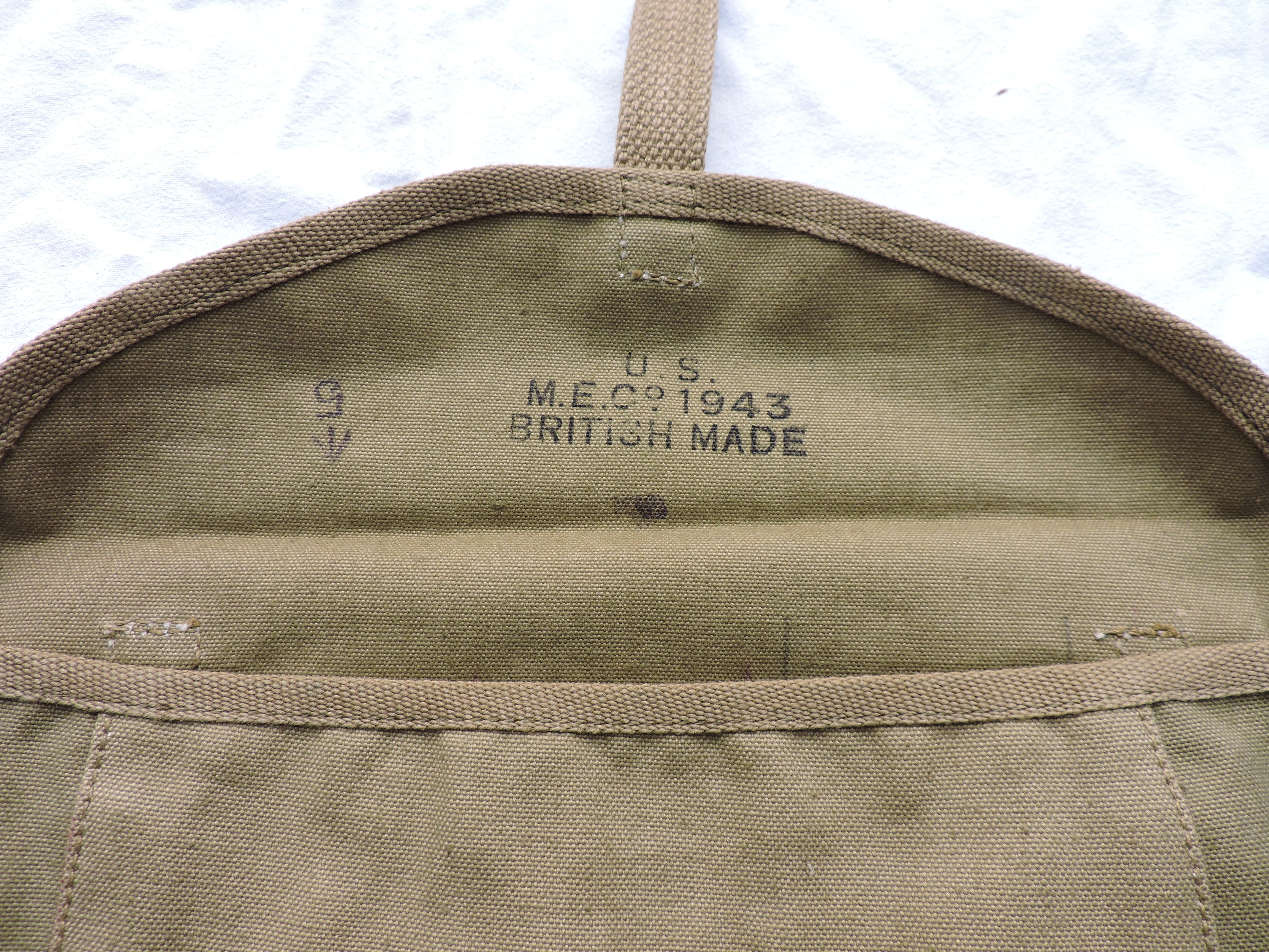 Pochette &agrave; gamelle pour haversack M-1928 British made 1943