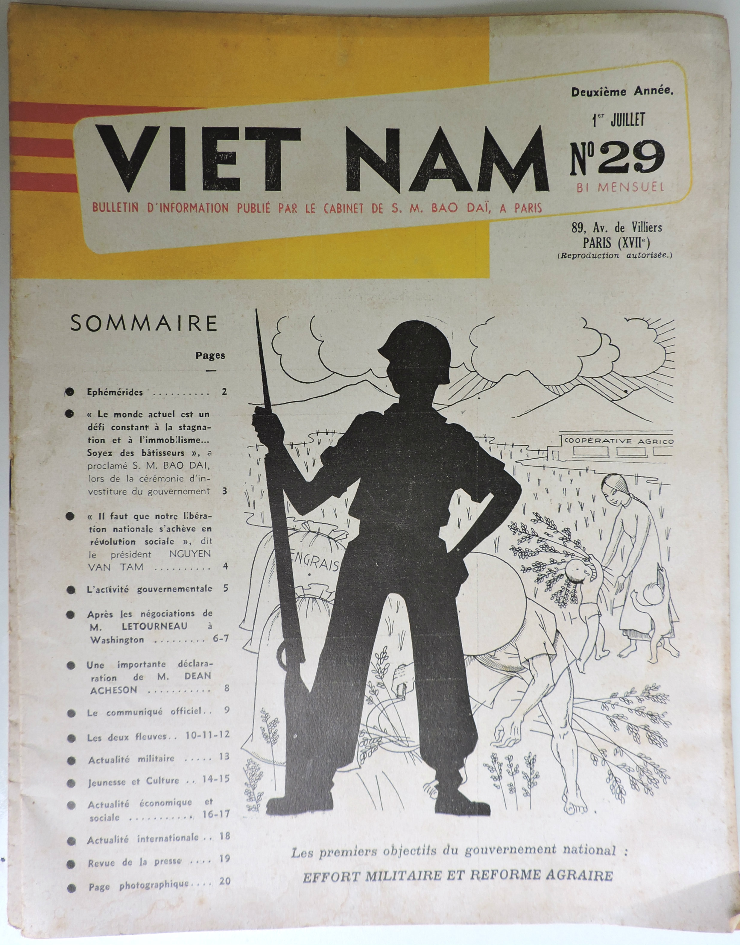 Viet Nam Bulletin d&#039;information Bao Da&iuml; 1952