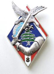 insigne 8&deg; R&eacute;giment d&#039;Infanterie  1&deg; Compagnie Liban FINUL