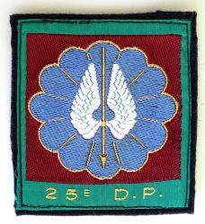 Patch 25&deg; Division Parachutiste 1956-1961
