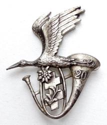 Insigne 20&deg; Bataillon de Chasseurs Alpins A.B.P.D. Deux anneaux