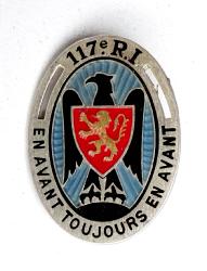 insigne 117&egrave;me R&eacute;giment d&#039;Infanterie  Drago