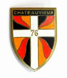 Insigne du 76&deg; Bataillon d&#039;Infanterie. Chateauvieux  G.1929 (AMAS).