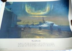 German WWII Navy Poster, Nordlicht by Oskar Dolhart 1943