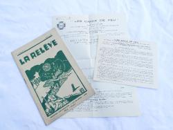 Bulletin d&#039;adh&eacute;sion Les Croix de feu. R&egrave;glement et journal La rel&egrave;ve F&eacute;vrier 1931