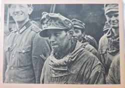 CPA Premi&egrave;re Arm&eacute;e Fran&ccedil;aise  Prisonniers allemands  Gebirgsj&auml;ger. Colmar 1945