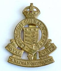 Cap badge Royal Canadian Ordnance Corps  WW2