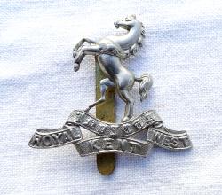 Cap badge The Queen&#039;s Own Royal West Kent regiment   WW2