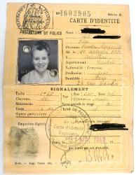 Carte d&#039;identit&eacute; Etat Fran&ccedil;ais Paris 1942