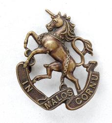 Collar Badge. Canadian  9th Mississauga Horses  WW1