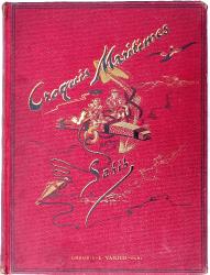 Croquis Maritimes par Sahib   Marine de Guerre 1880  Livre ancien, percaline