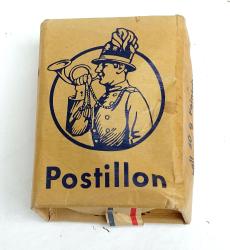 Paquet de tabac Postillon   Arm&eacute;e fran&ccedil;aise  fabrication allemande. FFA/ TOA ann&eacute;es 50.