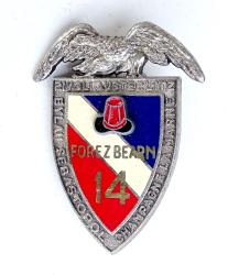 Insigne 14&deg; R&eacute;giment d&rsquo;Infanterie Forez B&eacute;arn Drago