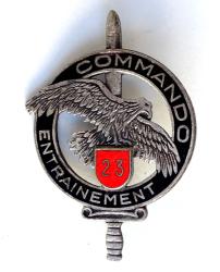 Insigne Centre Entra&icirc;nement Commando 23.  Email, Andor.