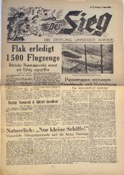 Der Sieg  11 ao&ucirc;t 1940  Journal militaire allemand