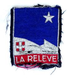 Ecusson Chantier de la Jeunesse CJF 8 La Rel&egrave;ve. Savoie