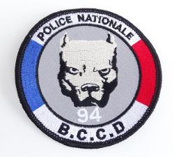 Ecusson Police Nationale Brigade de Capture des Chiens Dangereux BCCD 94