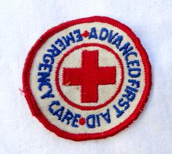 Ecusson Red Cross. Advanced First Aid  Emergency Care