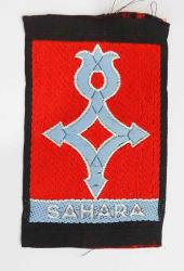 Ecusson Sahara  Troupes sahariennes tiss&eacute;