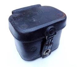 Leather case for German 77 cannon optics