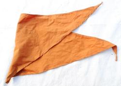 Foulard d&#039;identification.  Coton orange.