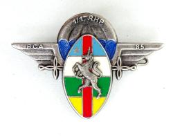 Insigne 1er RHP, 1&deg; escadron  RCA 85  OPEX